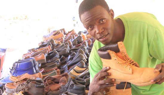 Latif has specialised in shoes. PHOTO BY  ISMAIL KEZAALA