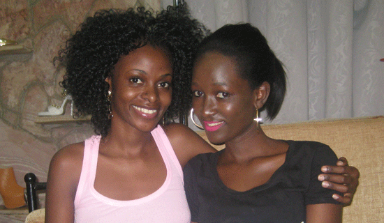 Lukoma and Angel at House of Lukoma. PHOTO BY ISAAC SSEJJOMBWE
