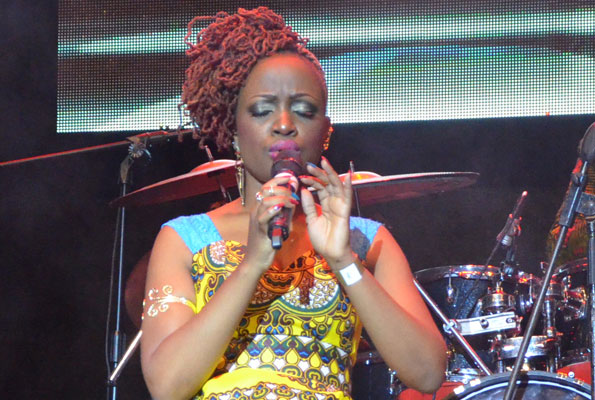 Solome performs at the Qwela Divas show recently. PHOTO BY ISAAC SSEJJOMBWE