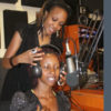 Cleo lets Lindah try out her job as a radio presenter. PHOTO BY ISMAIL KEZAALA