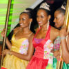 Reigning Miss Uganda Sylvia Namutebi (middle) with her runners-up at the launch of this year’s search.