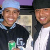 Chris Brown (left) and DJ Baby Drew after a gig.