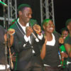 Bugembe during a concert