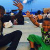 Chameleone with his son