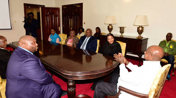 President Museveni hosting Andile Ramaphosa at State House