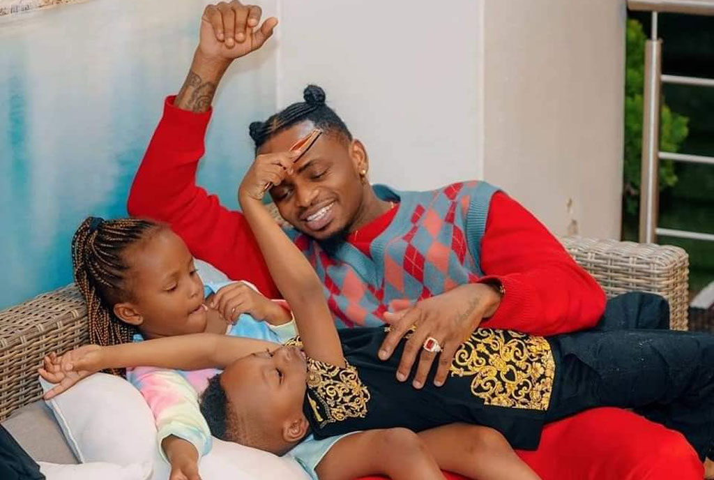 Diamond Platnumz was praised for spending quality time with his kids